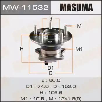 Подшипник ступицы задний MASUMA MW11532