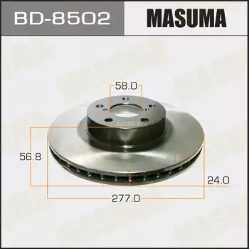 Тормозной диск передний MASUMA BD8502