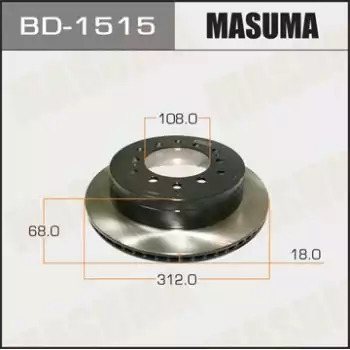 Тормозной диск задний MASUMA BD1515