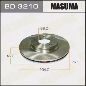 Тормозной диск передний MASUMA BD3210