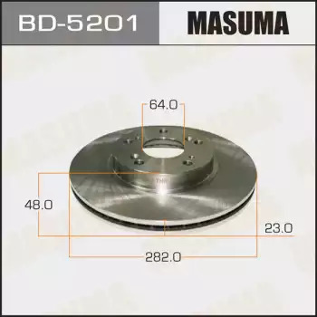 Тормозной диск передний MASUMA BD5201