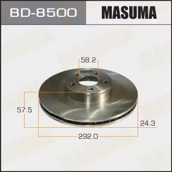 Тормозной диск передний MASUMA BD8500