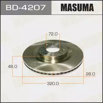 Тормозной диск передний MASUMA BD4207
