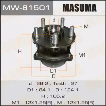 Подшипник ступицы задний MASUMA MW81501