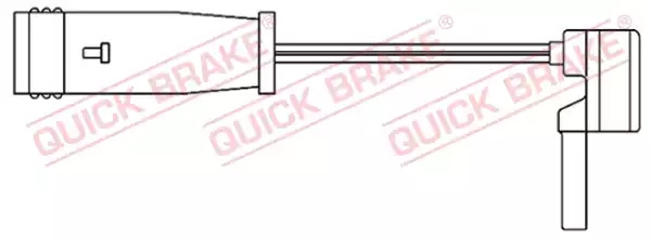 Датчик износа тормозных колодок передний QUICK BRAKE WS0196B