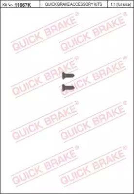 Болт, диск тормозного механизма QUICK BRAKE 11667K