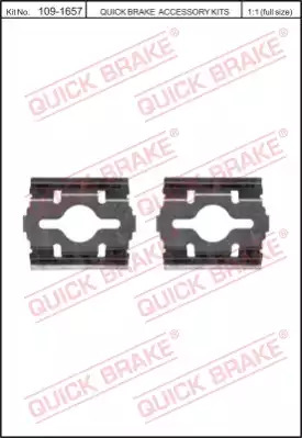 Пружины тормозного суппорта переднего QUICK BRAKE 1091657