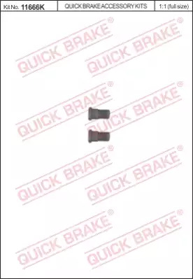 Болт, диск тормозного механизма QUICK BRAKE 11666K