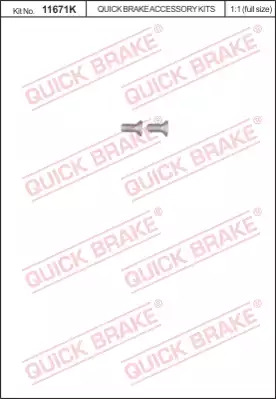 Болт, диск тормозного механизма QUICK BRAKE 11671K