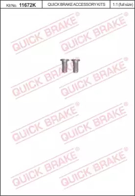 Болт крепления тормозного диска QUICK BRAKE 11672K