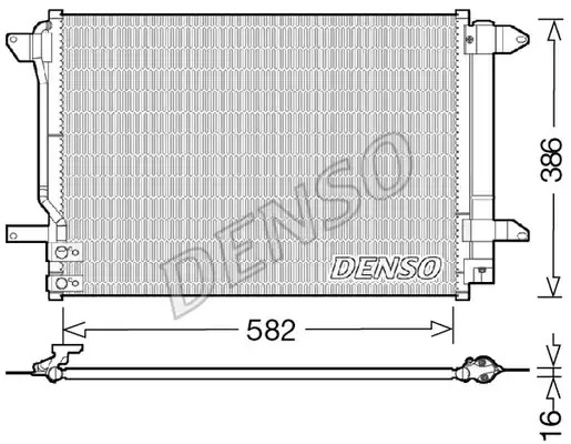 Радиатор кондиционера DENSO DCN32027