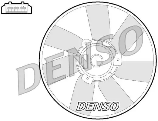Вентилятор радиатора DENSO DER32013