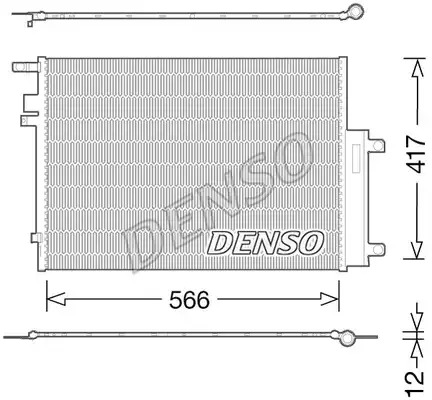 Радиатор кондиционера DENSO DCN06017