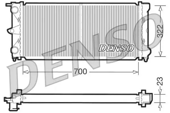 Радиатор охлаждения двигателя DENSO DRM32021