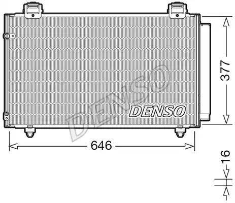 Радиатор кондиционера DENSO DCN50043