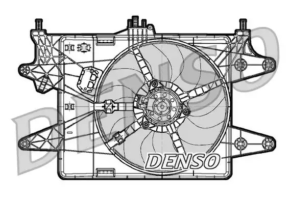 Вентилятор радиатора в сборе DENSO DER09081