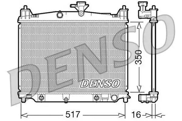 Радиатор охлаждения двигателя (АКПП) DENSO DRM44019