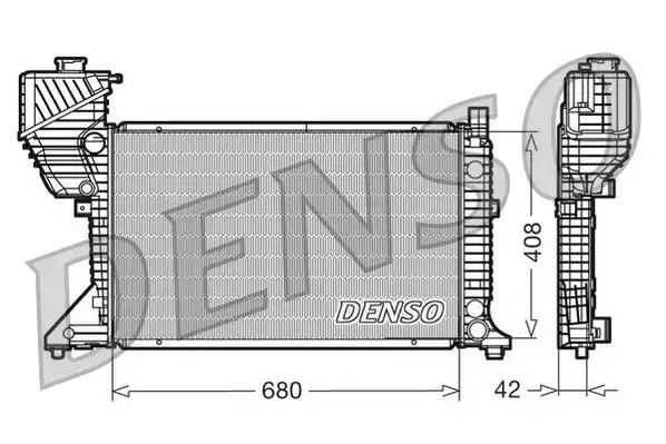 Радиатор охлаждения двигателя DENSO DRM17011