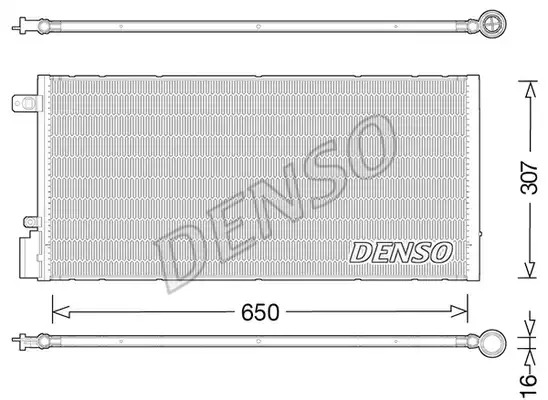 Радиатор кондиционера DENSO DCN15005