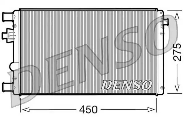 Радиатор охлаждения двигателя (мех. КПП) DENSO DRM09042