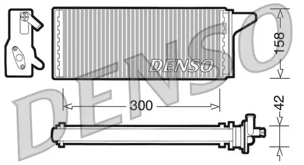 Радиатор печки DENSO DRR12001