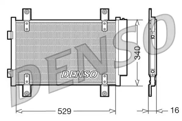 Радиатор кондиционера DENSO DCN09049