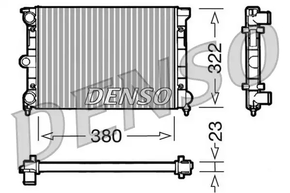 Радиатор охлаждения двигателя DENSO DRM32032