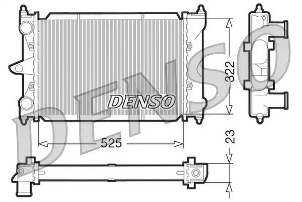 Радиатор охлаждения двигателя DENSO DRM32034