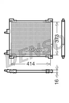 Радиатор кондиционера DENSO DCN10015