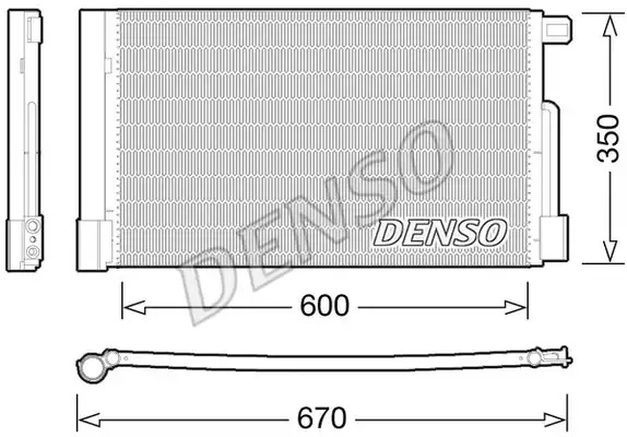 Радиатор кондиционера DENSO DCN01004