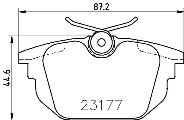 Тормозные колодки задние MINTEX MDB1876