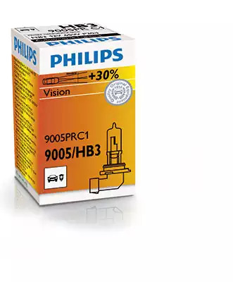 Галогенная лампа 60W 12V HB3 P20d Vision +30% 1шт PHILIPS 9005PRC1
