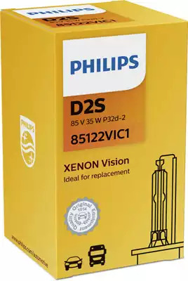 Ксеноновая лампа D2S 85V 35W P32d-2 Xenon Lamp 1шт PHILIPS 85122VIC1