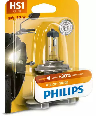 Галогенная лампа 12V 35/35W PX43t HS1 Vision Moto +30% 1шт PHILIPS 12636BW