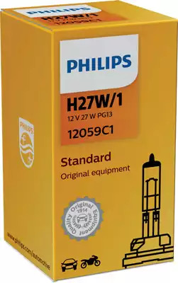 Галогенная лампа 27W 12V H27 PGJ13 Standard 1шт PHILIPS 12059C1