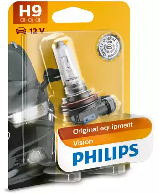 Галогенная лампа H9 12V 65W PGJ19-5 Original 1шт PHILIPS 12361B1