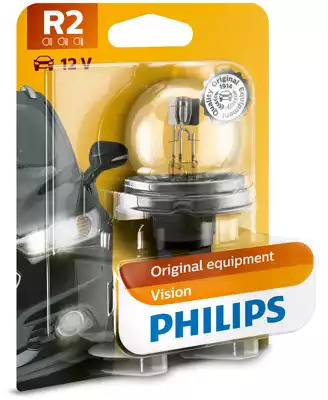 Галогенная лампа 45/40W 12V R2 Vision 1шт PHILIPS 12620B1