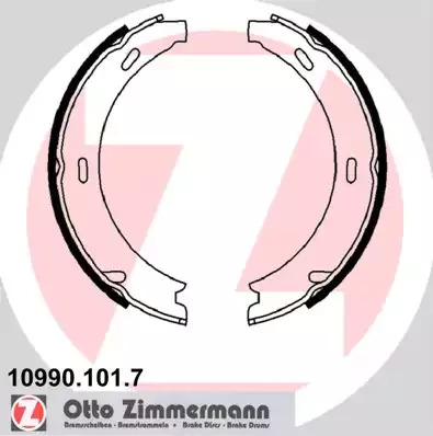 Колодки стояночного тормоза ZIMMERMANN 109901017