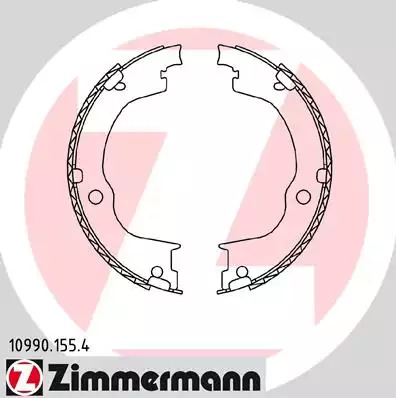 Колодки стояночного тормоза ZIMMERMANN 109901554