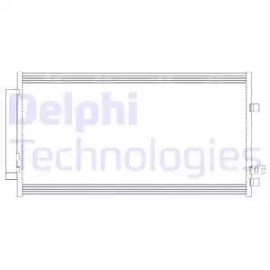 Радиатор кондиционера DELPHI CF20382