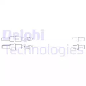 Сигнализатор, износ тормозных колодок DELPHI LZ0161