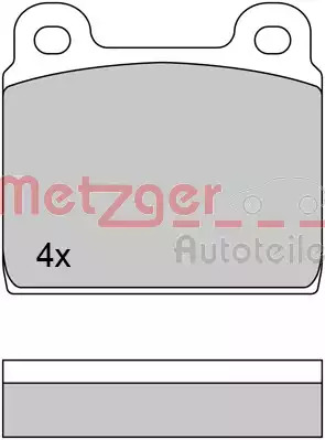 Тормозные колодки передние METZGER 1170222