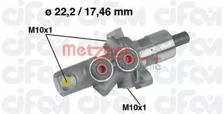 Главный тормозной цилиндр METZGER 202175