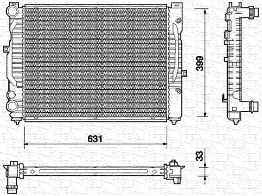 Радиатор охлаждения двигателя MAGNETI MARELLI 350213712000