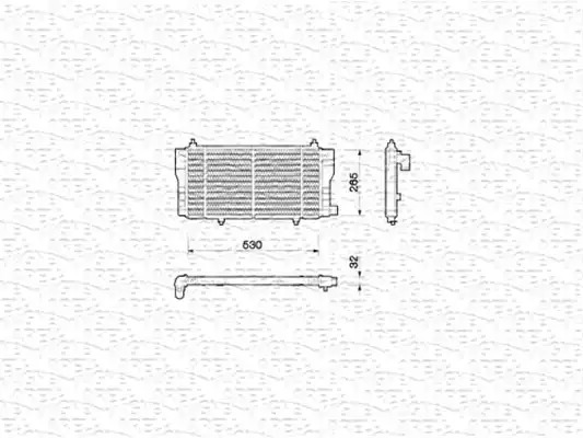 Радиатор охлаждения двигателя MAGNETI MARELLI 350213786000