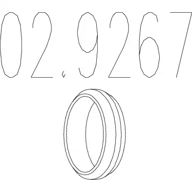 Монтажное кольцо выхлопной системы ( D(внутр.) - 66,1 мм; D(наружн.) - 78,8 мм; Высота - 14 мм) MTS 029267