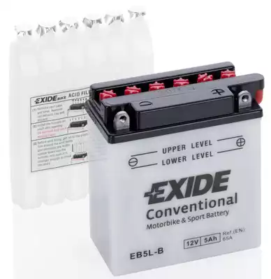 Аккумулятор (АКБ) Conventional 12V 5Ah R+ EXIDE EB5LB