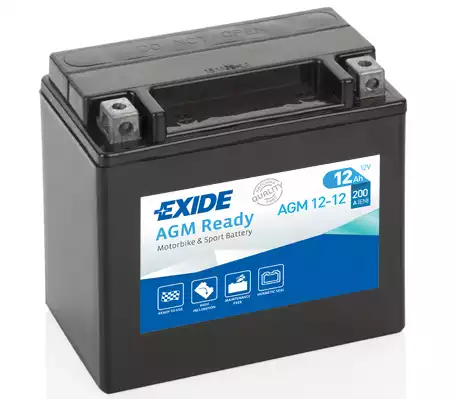 Аккумулятор (АКБ) AGM 12V 12Ah L+ EXIDE AGM1212