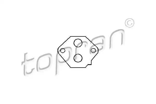 Прокладка, поворотная заслонка - подвод воздуха TOPRAN 205637