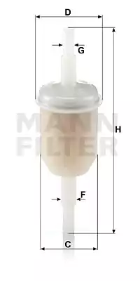 Фильтр топливный MANN FILTER WK31210